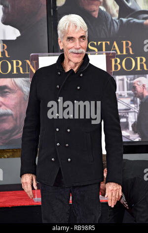 Sam Elliott assiste la sua mano e ingombro cerimonia al TCL teatro cinese il 07 gennaio 2019 in Hollywood, la California. Foto Stock