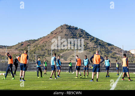 LA MANGA, Spanje, 08-01-2019, calcio, La Manga Club Resort, olandese eredivisie, stagione 2018/2019, , durante il training camp Utrecht in La Manga 8-01-2019 Foto Stock