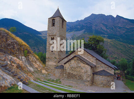 Sant Joan chiesa. Boi, provincia di Lerida, Catalogna, Spagna. Foto Stock