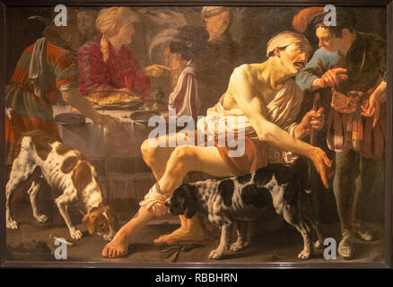 "Richman e il povero Lazzaro" da Hendrick ter Brugghen Foto Stock