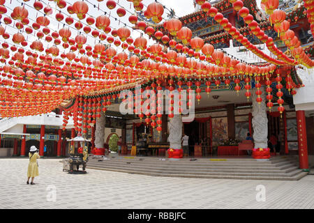 Thean Hou tempio buddista (il tempio della dea del cielo), dedicato alla dea Tian Hou, Kuala Lumpur, Malesia Foto Stock
