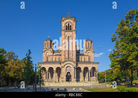 La Serbia, Belgrado, Tasmajdan Park, San Marco Chiesa Foto Stock