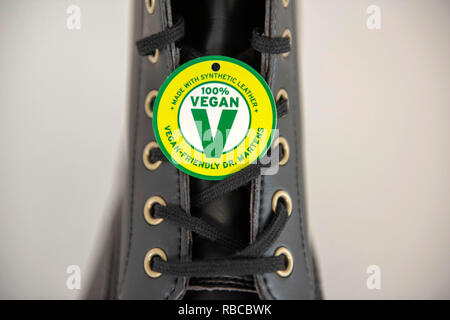 Vegan friendly Dr Martens stivali. Foto Stock