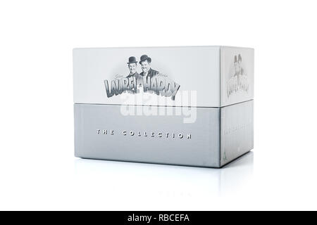 Il Laurel e Hardy completa collezione di DVD Foto Stock