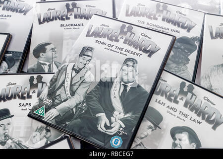 La copertina del DVD di figli del deserto - un classico film di Laurel e Hardy Foto Stock