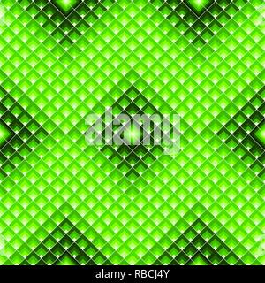 Le losanghe seamless pattern. UFO moderno di color verde piastrella geometrica texture Illustrazione Vettoriale