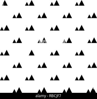 Seamless pattern piramide. Piastrella geometrica ripetere con triangoli. Illustrazione Vettoriale