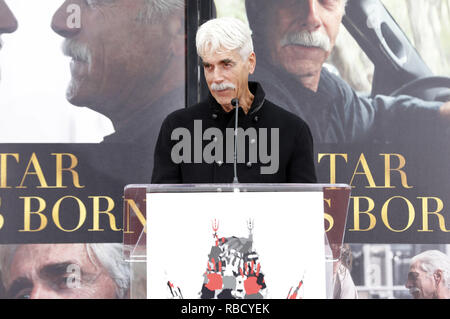 Sam Elliott assiste la sua mano e ingombro cerimonia al TCL teatro cinese il 07 gennaio 2019 in Hollywood, la California. | Utilizzo di tutto il mondo Foto Stock