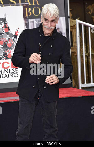 Sam Elliott assiste la sua mano e ingombro cerimonia al TCL teatro cinese il 07 gennaio 2019 in Hollywood, la California. | Utilizzo di tutto il mondo Foto Stock