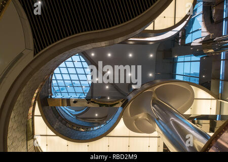 Shangha, Shangha, Cina. Il 9 gennaio, 2019. Shanghai, Cina-interno di Xintiandi Plaza progettato da Studio DELLE NAZIONI UNITE in Cina a Shanghai. Credito: SIPA Asia/ZUMA filo/Alamy Live News Foto Stock