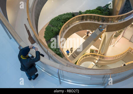 Shangha, Shangha, Cina. Il 9 gennaio, 2019. Shanghai, Cina-interno di Xintiandi Plaza progettato da Studio DELLE NAZIONI UNITE in Cina a Shanghai. Credito: SIPA Asia/ZUMA filo/Alamy Live News Foto Stock