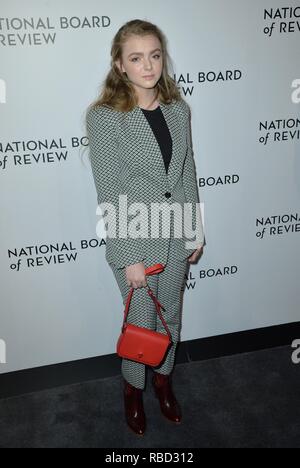 Elsie Fisher presso gli arrivi per il National Board of Review (NBR) Awards Gala, Cipriani 42nd Street, New York, NY Gennaio 8, 2019. Foto di: Kristin Callahan/Everett Collection Foto Stock