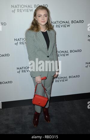 Elsie Fisher presso gli arrivi per il National Board of Review (NBR) Awards Gala, Cipriani 42nd Street, New York, NY Gennaio 8, 2019. Foto di: Kristin Callahan/Everett Collection Foto Stock