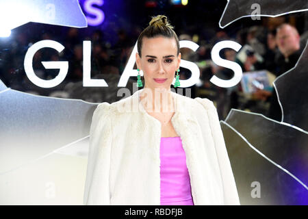 Sarah Paulson frequentando il vetro Premiere Europeo tenutosi presso il Curzon Mayfair, Londra. Foto Stock