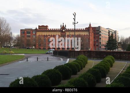 Templeton sul verde, noto in precedenza come Templeton fabbrica di tappeti, è un attraente edificio a Glasgow, in zona east end, Scotland, Regno Unito, Europa Foto Stock