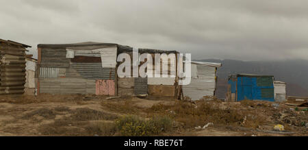 L'altro lato del Sud Africa: baraccopoli in Clanwilliam. Foto Stock