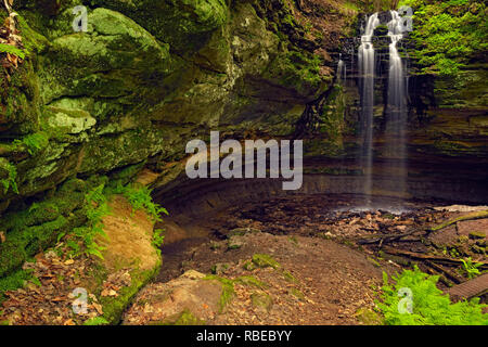 Cascate di conceria, Alger County, vicino Munising, Michigan, Stati Uniti d'America Foto Stock