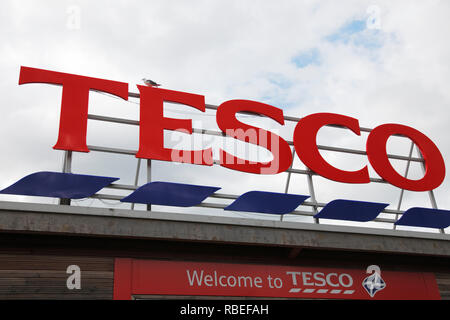 Negozio Tesco a Stirling, Regno Unito Foto Stock