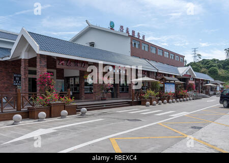 Autostrada area di riposo e ristorante in Cina Foto Stock