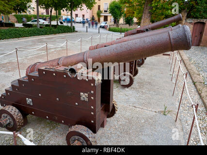 Cannoni Alhambra di Granada di Andalusia Spagna Foto Stock