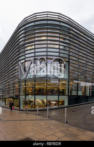 Norwich, Regno Unito. Il 10 gennaio, 2019. Marks & Spencer store in Norwich oggi dopo il reporting delle vendite di Natale figure Credito: Jason Bye/Alamy Live News Foto Stock