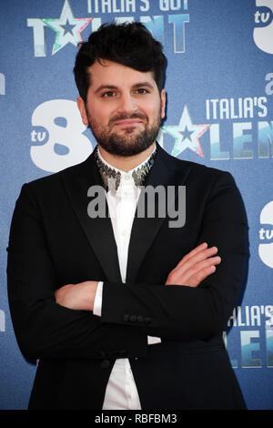 Gian Mattia d'Alberto / lapresse 10-01-2019 Milano Spettacolo presentazione ITALIA's Got Talent nella foto: Frank Matano Gian Mattia d'Alberto / lapresse 2019-01-10 MILANO ITALIA's Got Talent presentazione in Foto: Frank Matano Foto Stock