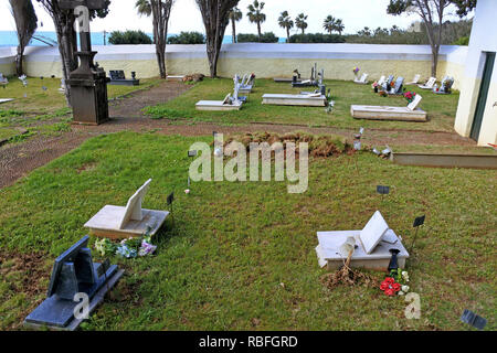 19 novembre 2018, Portogallo, Jardim do Mar/Madeira: il cimitero di Jardim do Mar sull'isola portoghese di Madeira. Foto: Holger Hollemann/dpa Foto Stock