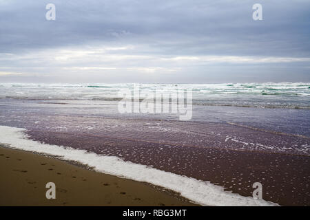 Abstract seascape, tramonto sulla spiaggia Foto Stock