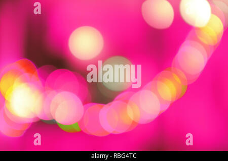 Rosa sfondo astratto, Rosa bokeh sfondo , concetto il giorno di San Valentino Foto Stock