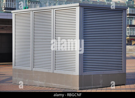 Industriali di condizionamento aria e sistemi di ventilazione. Sistema di ventilazione di fabbrica. Come HVAC riscaldamento, ventilazione e aria condizionata Foto Stock