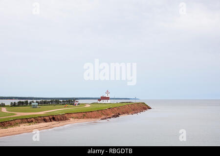 Isola di boschi parco provinciale, Prince Edward Island, Canada - 12 Luglio 2018: Il faro di Isola di boschi parco provinciale. ( Ryan Carter ) Foto Stock