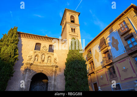 San Gil e Ana in chiesa a granada darro di Albaicin Distretto di Andalusia Spagna Foto Stock