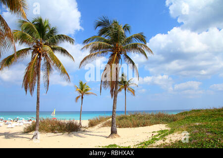 Cuba - Caraibi spiaggia Playa Megano a Playas del Este parte di Havana Province. Costa sabbiosa. Foto Stock