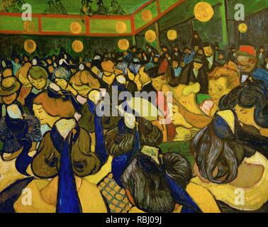 La Salle de danse à Arles / La Dance Hall di Arles. Data/Periodo: 1888. La pittura. Olio su tela. Altezza: 650 mm (25.59 in); larghezza: 810 mm (31.88 in). Autore: Vincent van Gogh. VAN GOGH, VINCENT. Foto Stock