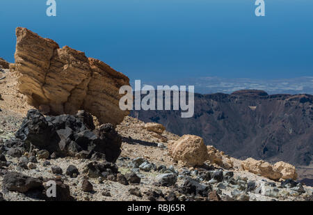 Vista dal Monte Teide sull isola di Tenerife Foto Stock