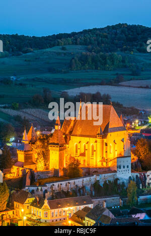 Biertan, Transilvania. Uno dei primi Saxon (tedesco) insediamenti medievali in Romania. Foto Stock