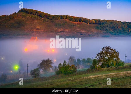 Biertan, Transilvania. Uno dei primi Saxon (tedesco) insediamenti medievali in Romania. Foto Stock