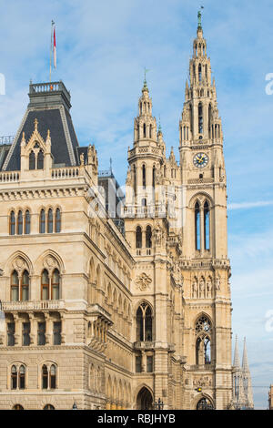 Neues Rathaus (Municipio) edificio, Vienna, Austria. Foto Stock