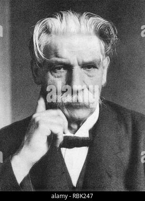 ALBERT SCHWEITZER (1875-1965), teologo alsaziano,medico e filosofo Foto Stock