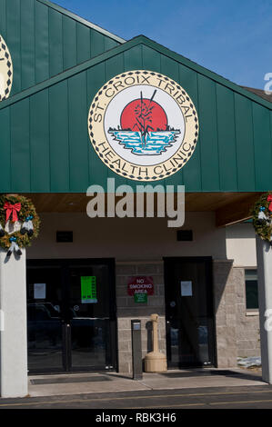 Hertel, Wisconsin. St. Croix Tribal Health Clinic. Servire gli indiani americani e Nativi dell'Alaska al più alto livello possibile di assistenza sanitaria. Foto Stock