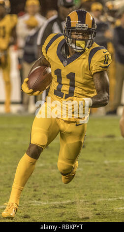 Santa Clara, California, USA. Xxi Sep, 2017. Los Angeles Rams wide receiver Tavon Austin (11) Giovedì, 21 settembre 2017, a Levis Stadium di Santa Clara, California. I Rams ha sconfitto il 49ers 41-39. Credito: Al di Golub/ZUMA filo/Alamy Live News Foto Stock