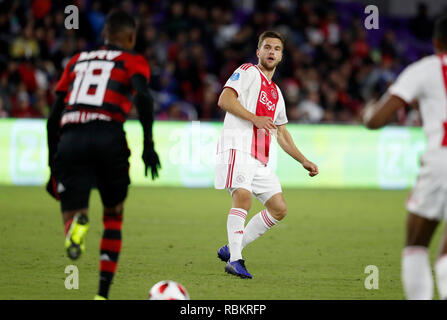 ORLANDO, 10-01-2019 , Orlando City Stadium, Joel Veltman durante la Florida Cup gioco Ajax - Flamengo . Foto Stock