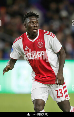 ORLANDO, 10-01-2019 , Orlando City Stadium, Lassina Traore durante la Florida Cup gioco Ajax - Flamengo . Foto Stock