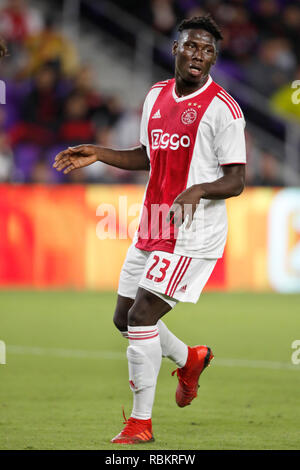 ORLANDO, 10-01-2019 , Orlando City Stadium, Lassina Traore durante la Florida Cup gioco Ajax - Flamengo . Foto Stock