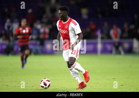 ORLANDO, 10-01-2019 , Orlando City Stadium, Lassina Traore durante la Florida Cup gioco Ajax - Flamengo . Foto Stock