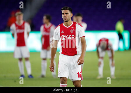 ORLANDO, 10-01-2019 , Orlando City Stadium, durante la Florida Cup gioco Ajax - Flamengo . Foto Stock