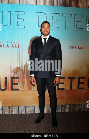 10 gennaio 2019 - Los Angeles, CA, Stati Uniti d'America - LOS ANGELES - 10 GEN: Ray Fisher al ''vero detective'' Stagione 3 Premiere Screening al Directors Guild of America il 10 gennaio 2019 a Los Angeles, CA (credito Immagine: © Kay Blake/ZUMA filo) Foto Stock