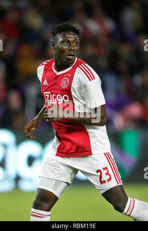 ORLANDO, 10-01-2019 , Orlando City Stadium, Lassina Traore durante la Florida Cup gioco Ajax - Flamengo 2-2. Foto Stock