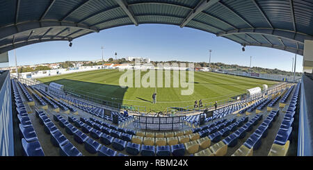 ALBUFEIRA ALGARVE , , Stadium Estadio da Nora , 11-01-2019 , Vitesse - Livingston amichevole , calcetto , olandese Eredivisie stagione 2018 - 2019 . Panoramica dello Stadio prima che il gioco Vitesse - Livingston . Foto Stock