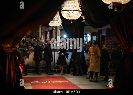 Parigi, Francia. 10 gen 2019. Keira Knightley, Parigi. Premiere di Colette, Gaumont Champ-Elysées. Credito: Stanislas Favre d'Echallens/Alamy Live News Foto Stock